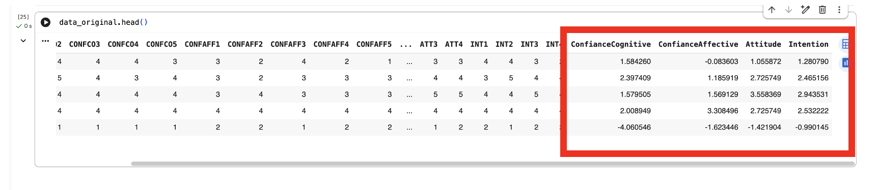 Vérification des scores ACP dans data_original